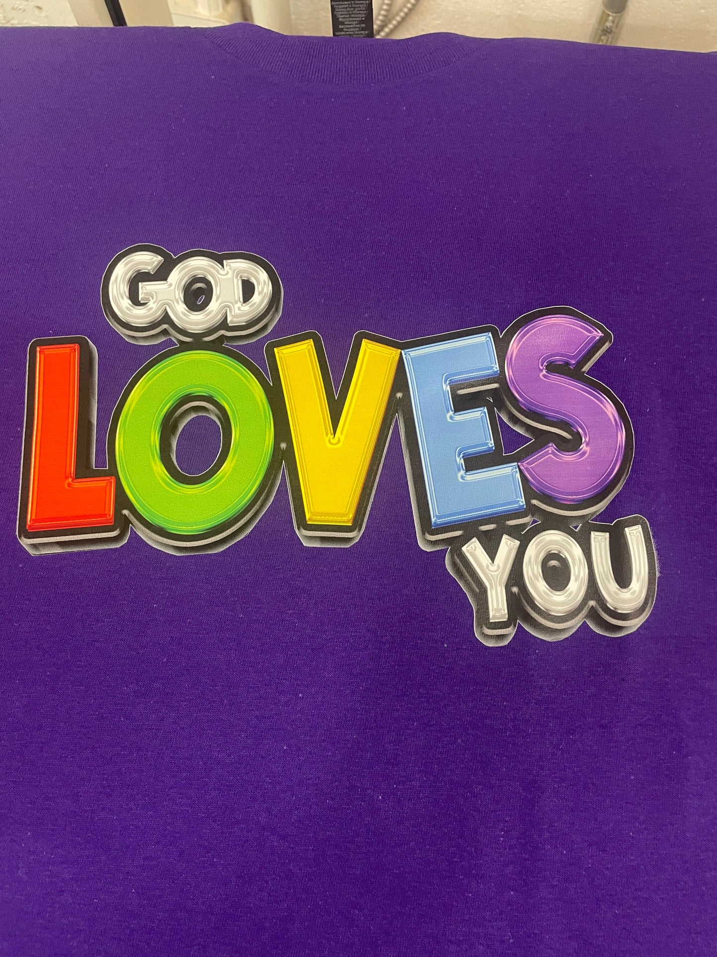 God Loves you tee (mario print)
