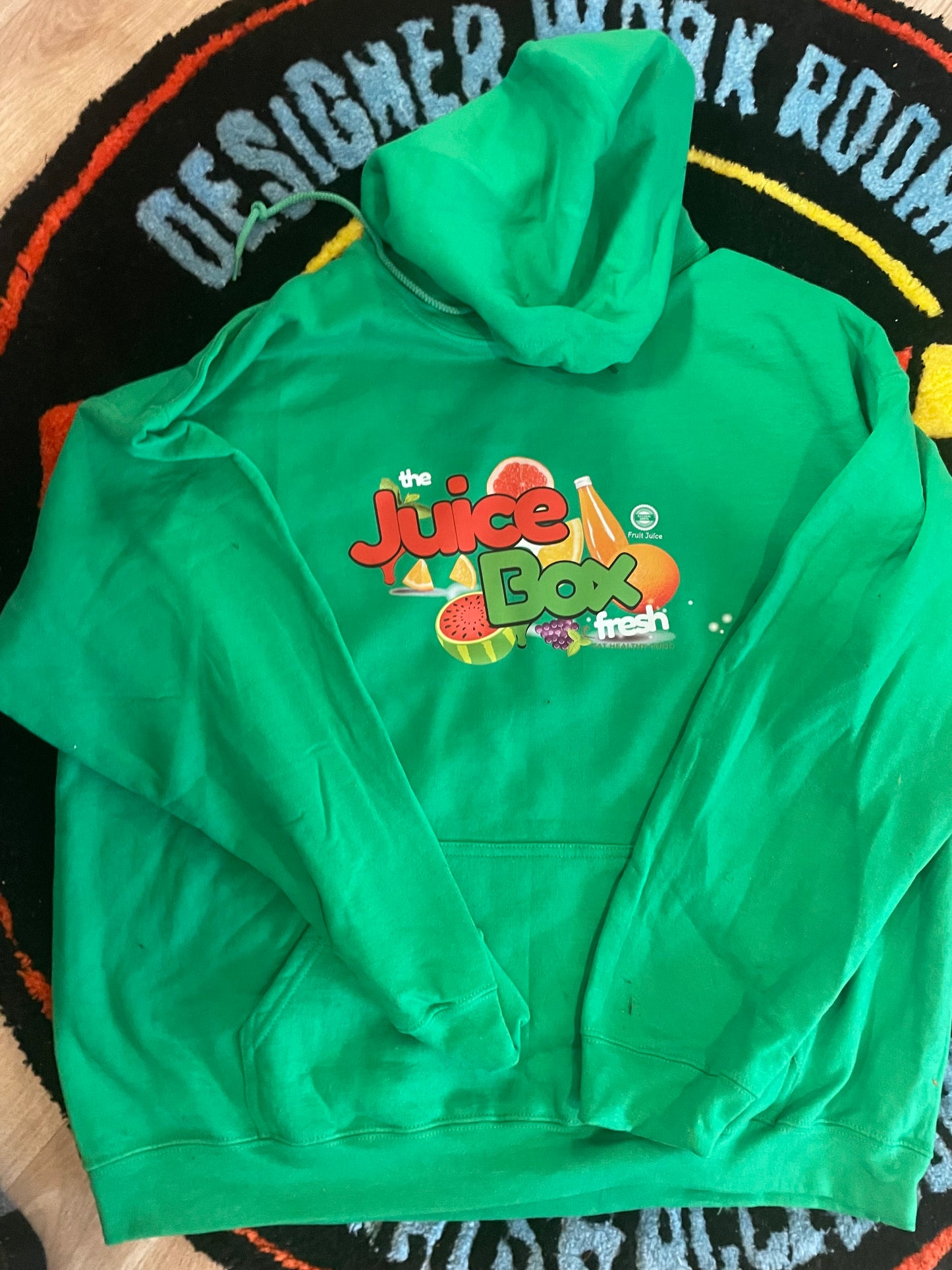 Green Juice box hoodie