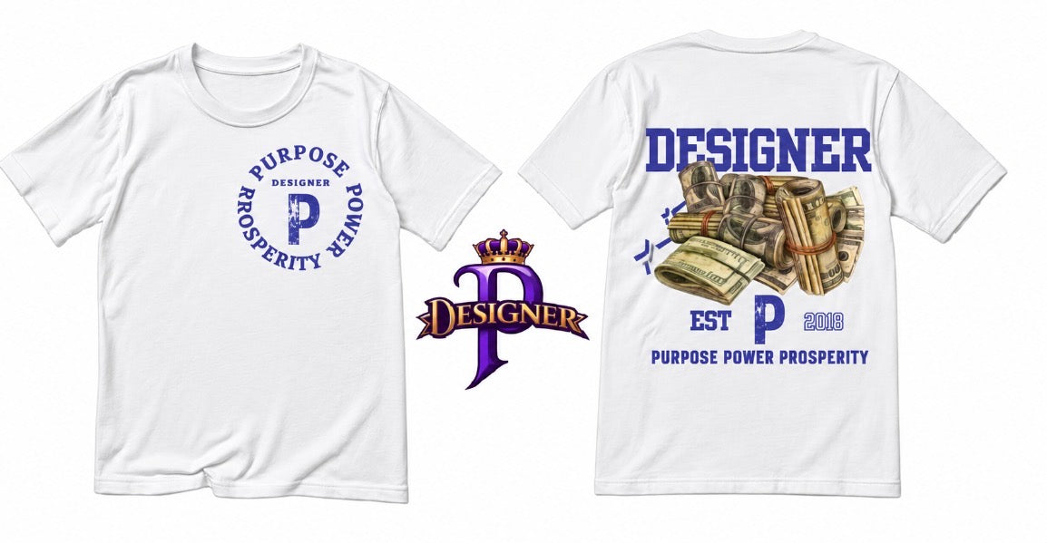 Designer P oversized money Tee