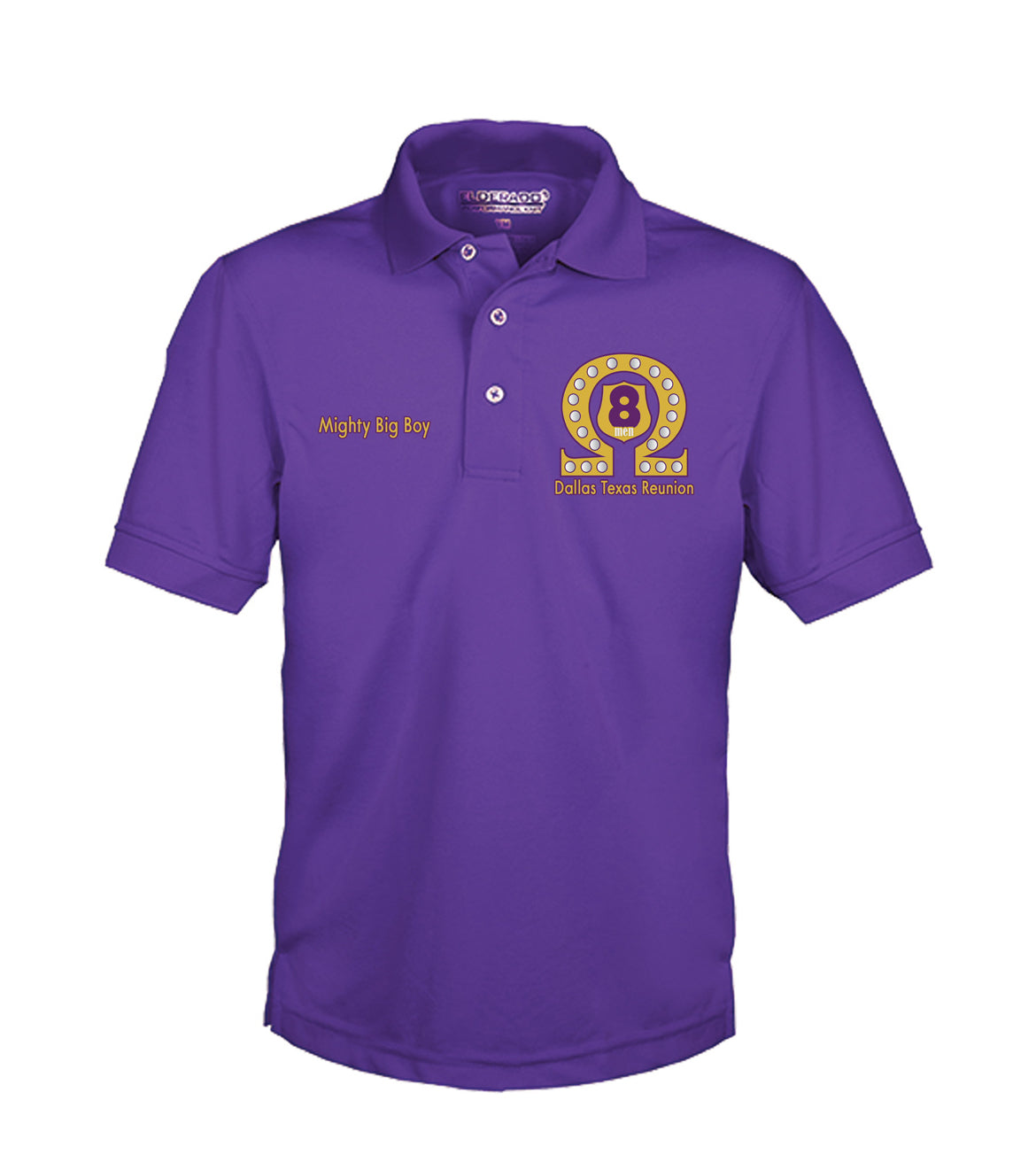 8 men polo with name