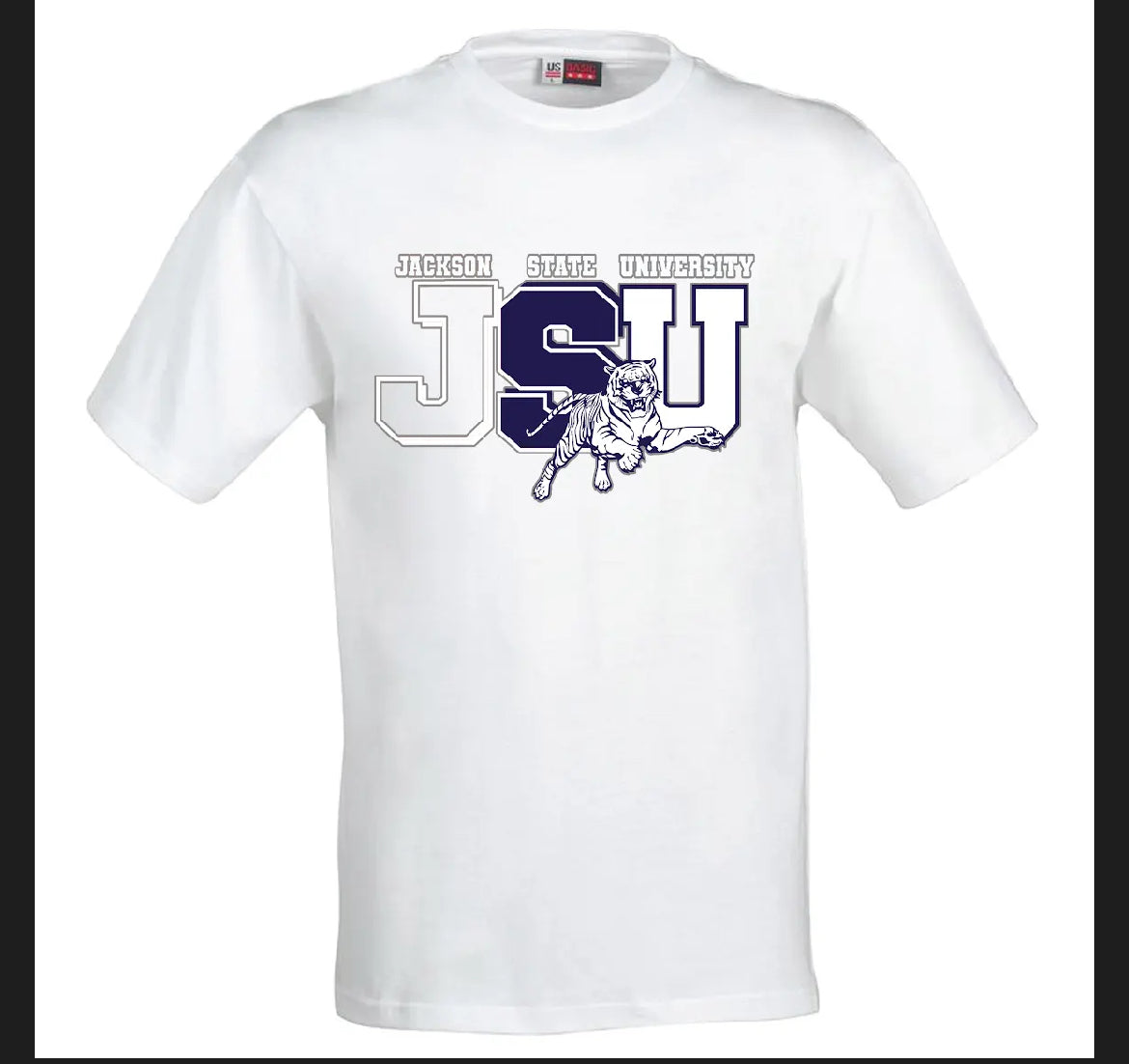 JSU white tee