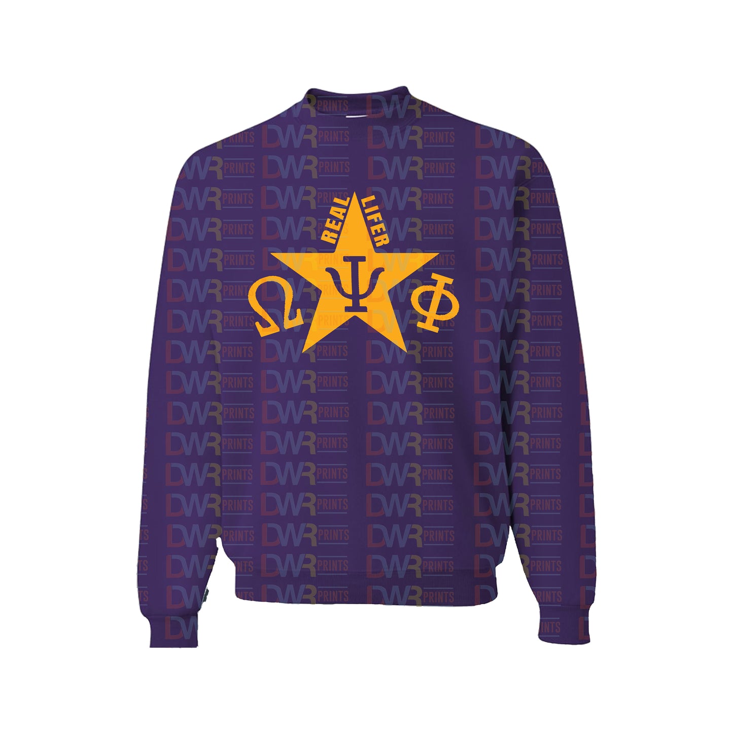 Real life Aspersion sweat shirt purple