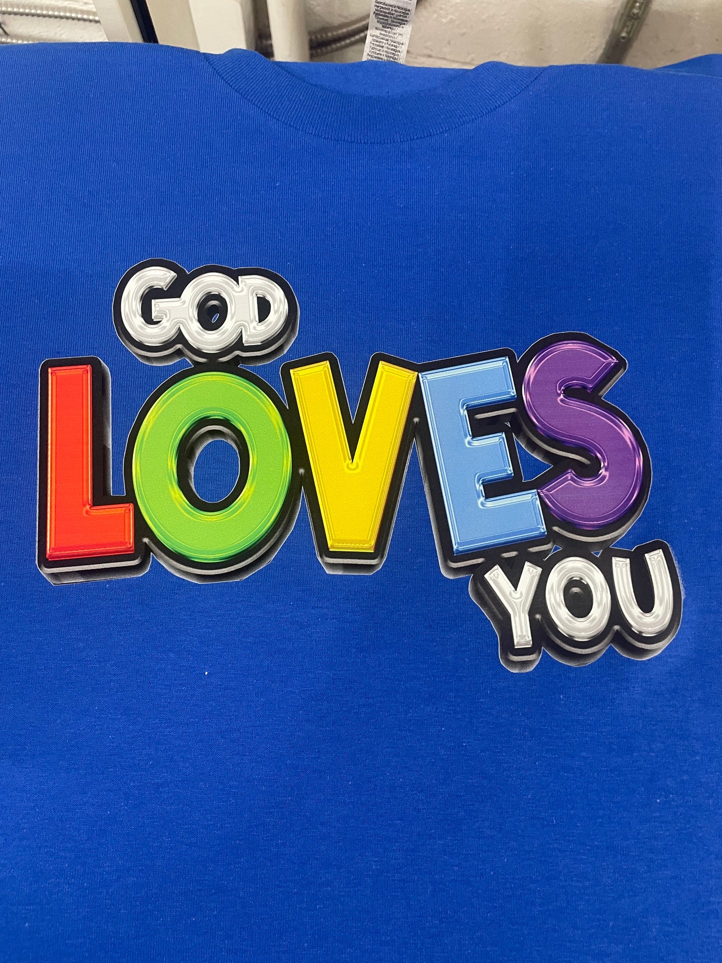 God Loves you tee (mario print)
