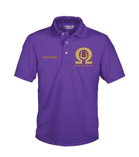 8 men polo with name