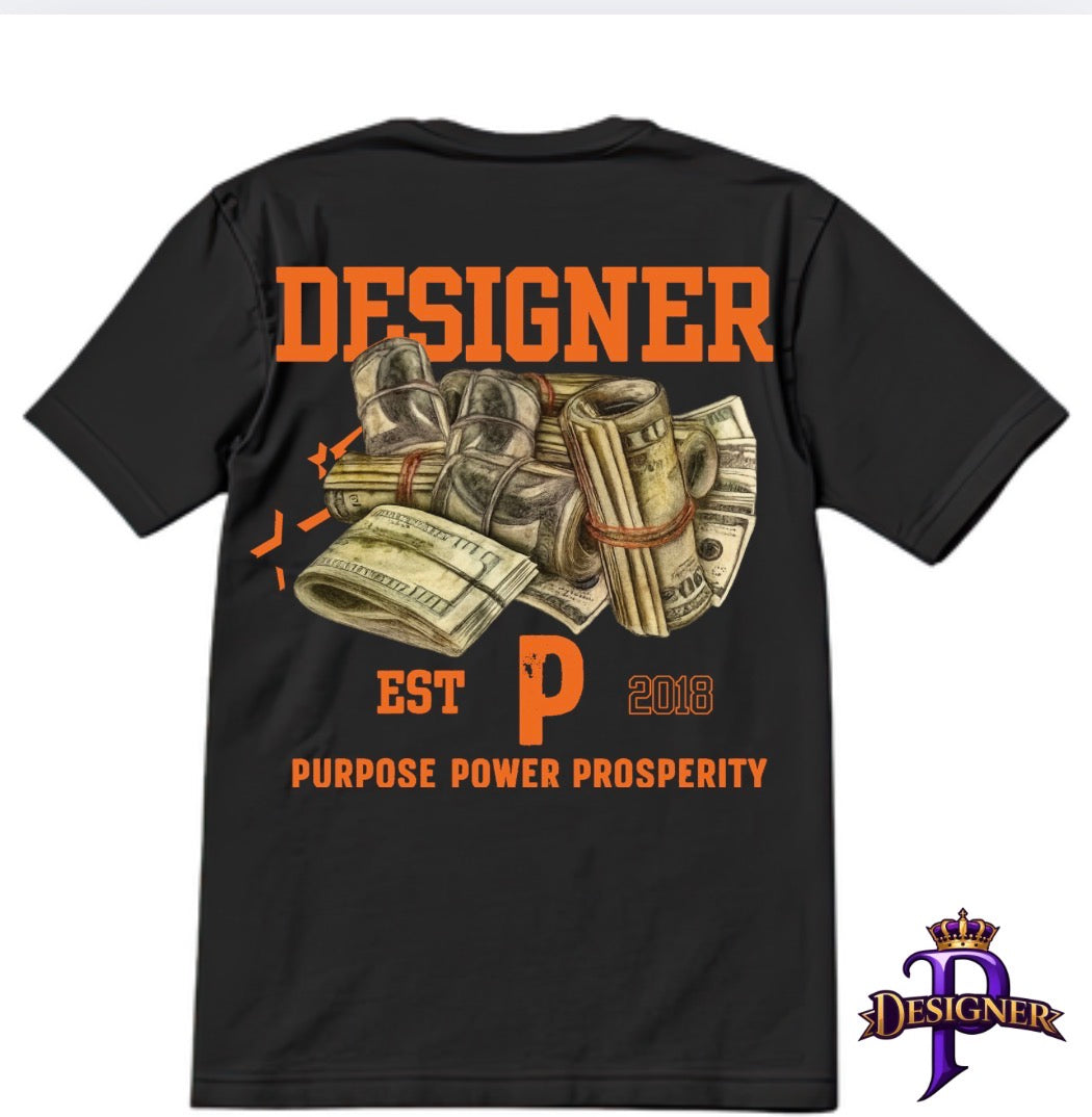 Designer P oversized money Tee