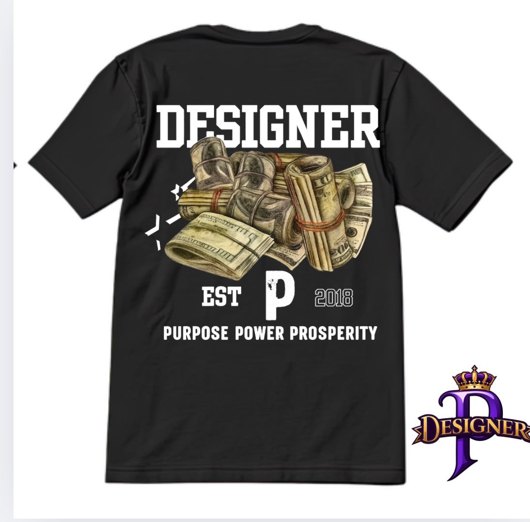 Designer P oversized money Tee