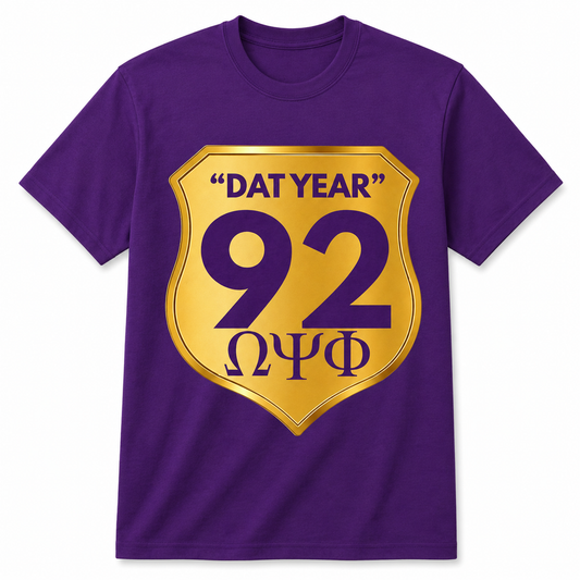 Dat Year 92 shield