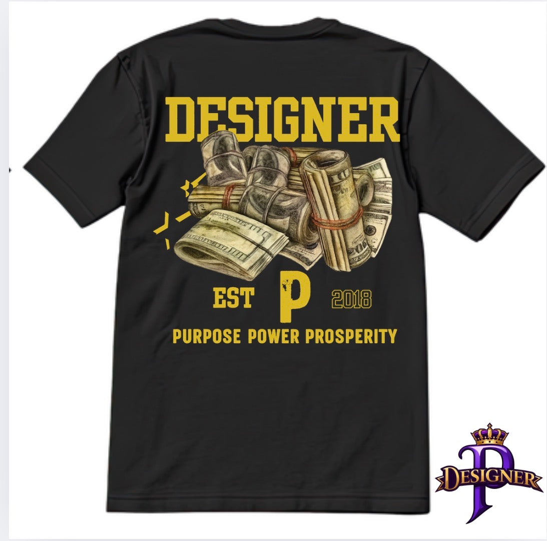 Designer P oversized money Tee
